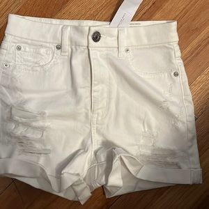 White American eagle shorts